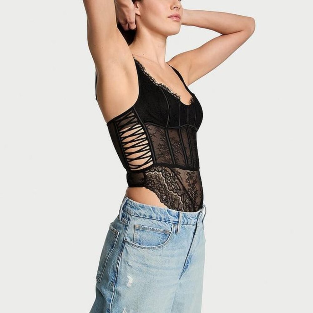 Victoria's Secret Vintage Lace Corset Teddy